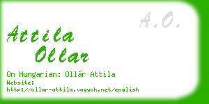 attila ollar business card